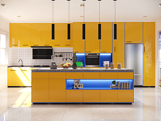 现代风格厨房，<em>橱柜</em>，电器，家居